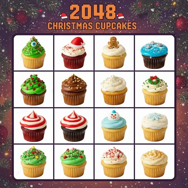 Christmas Cupcakes 2048